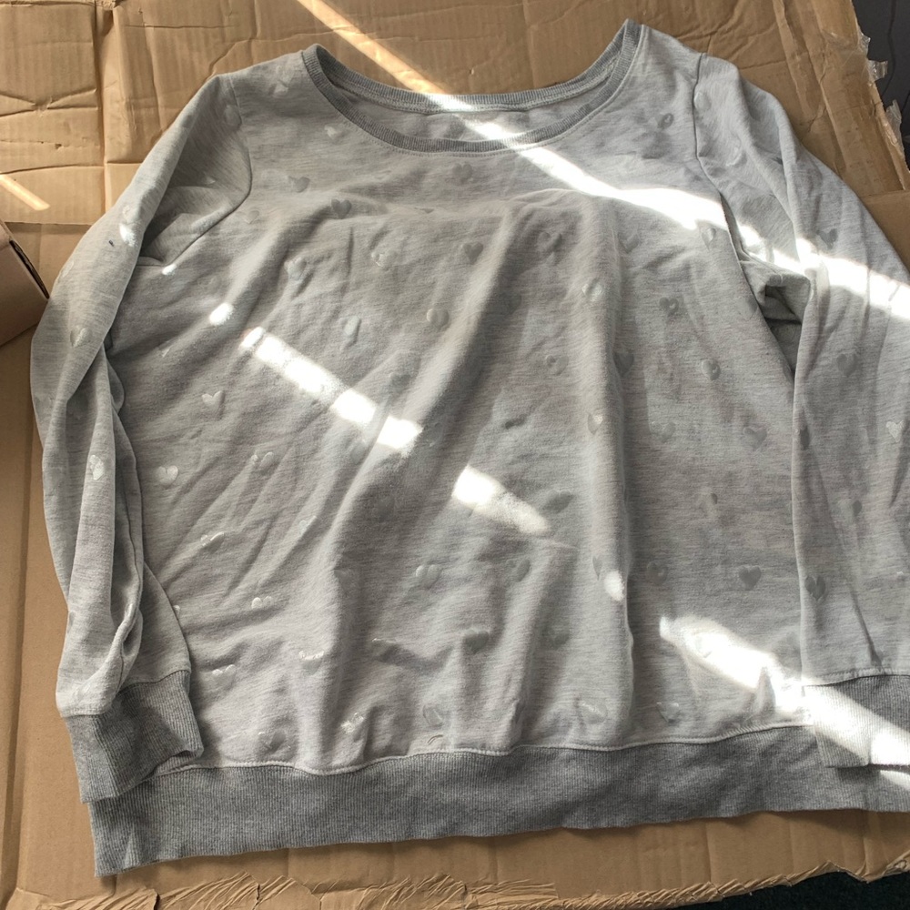 Plus size valentines sweatshirt